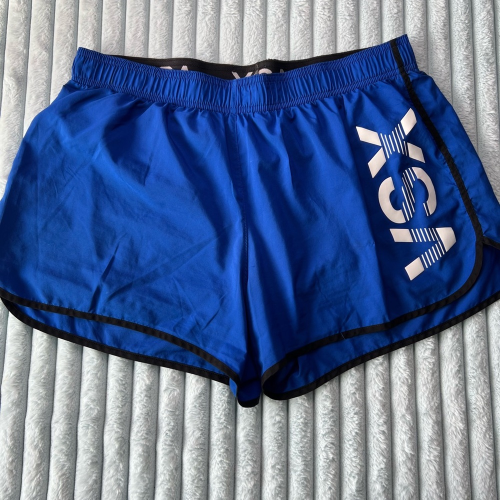 Victoria's Secret Royal Blue Athletic Shorts with White Logo